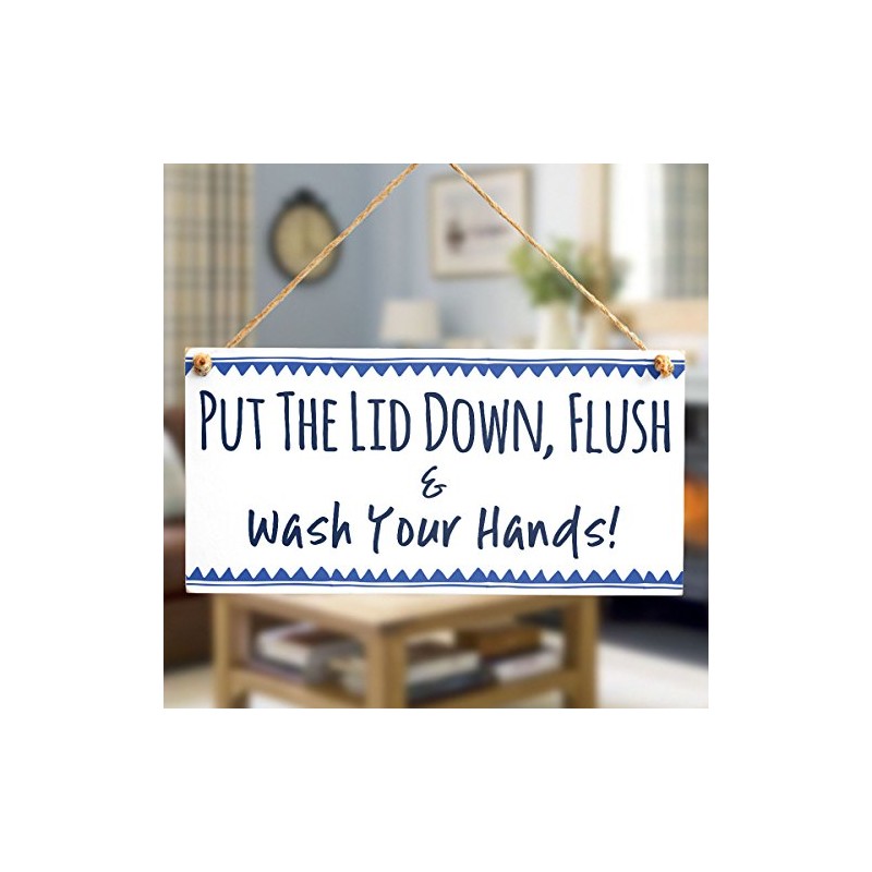 Put The Lid Down, Flush & Wash Your Hands! -