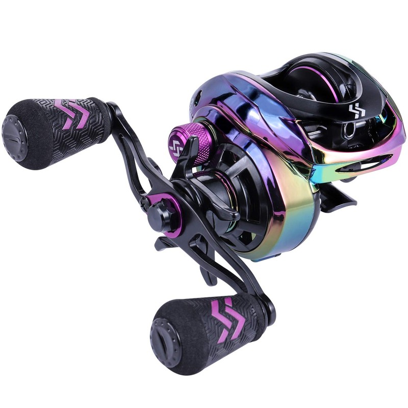 Sougayilang Baitcasting Reels - Colorful Fishing Reel, 8.0：1 Gear Ratios,