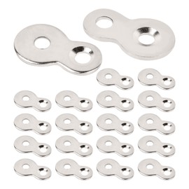 20pcs Figure 8 Fastener Steel, Table Top Fasteners, Table Top Connector Desk Top Fasteners Clip for Wood Heavy Duty Easy Install Chair Table Top Repair(Silver)