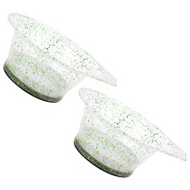 2 Pieces Hair Color Bowl Glitter Hair Dye Bowl Hair Color Mixing Bowl Plastic Color Mixing Tint Bowl Round Applicator Bowl Hair Dyeing Coloring Tools 