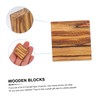 NOLITOY 24pcs Wooden Ring Blanks DIY Craft Blocks Natural Wood