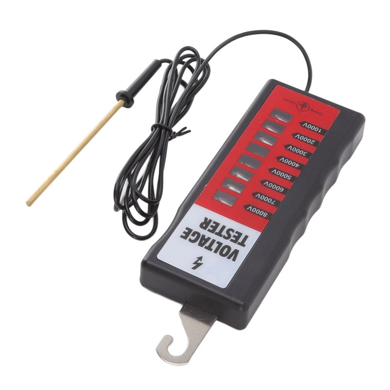 Electric Fence Tester LCD Screen Voltage Meter 10KV Portable Tool
