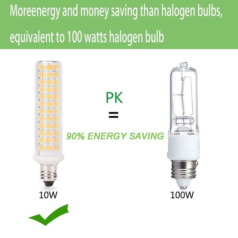 SYXKJ E11 LED Light Bulbs, 100w Halogen Bulbs Replacement, 10w