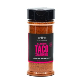 The Spice Lab Taco Seasoning - All Natural, Gluten Free Taco Seasoning Mix - 4.5 oz Shaker - Perfect Non GMO - Spicy Mexican & Fajita Mix - 7051