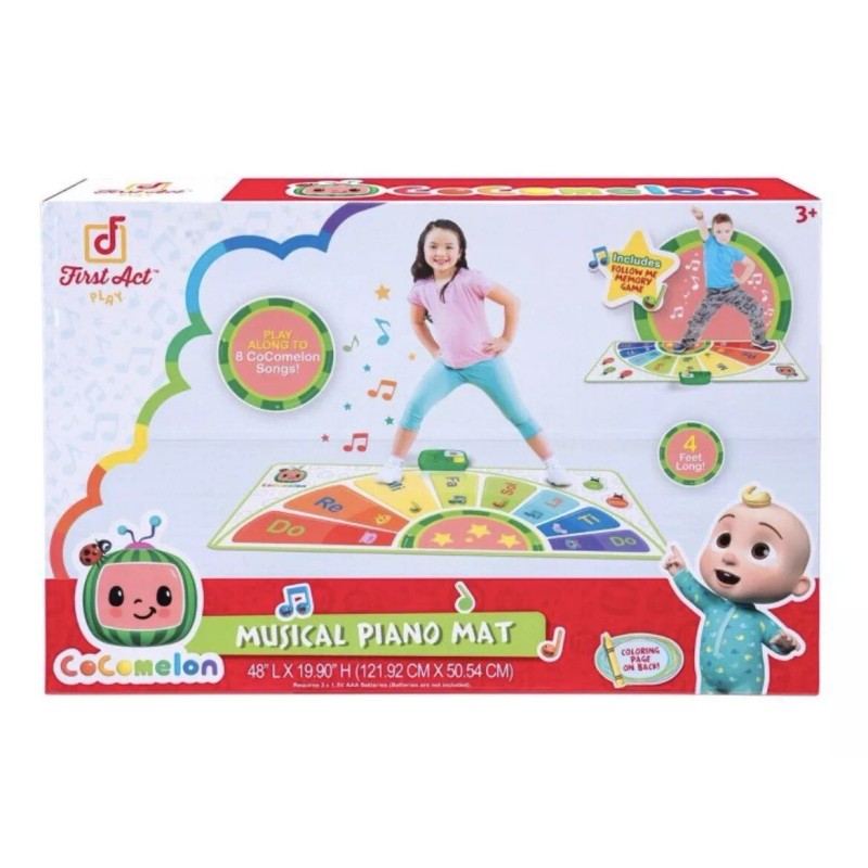 First Act CoComelon Musical Piano Mat 48” - Plays Clips
