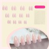 24pcs Ombre Stick on Nails - Almond Press on Nails