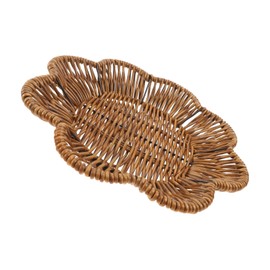 Zerodeko Decorative Woven Fruit Basket Snack Bowl for Kitchen Countertop Versatile Storage for Bread Fruits Chic Home Decor Design
