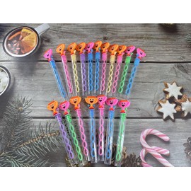 24 Packs Bulk Mini Winner Trophy Bubble Wands for Kids Birthday Party Favors, Classroom Competition Carnival Prizes, Summer Outdoor Playing Blowing Bubbles Gifts
