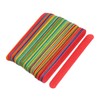 DOITOOL 50pcs Jumbo Popsicle Sticks for Crafts Colorful Crafting Sticks