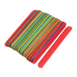 DOITOOL 50pcs Jumbo Popsicle Sticks for Crafts Colorful Crafting Sticks Thick DIY Art Supplies for Home and Classroom Projects