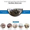 Vision Metalizers 18” Acrylic Bubble Half Dome Mirror with Black
