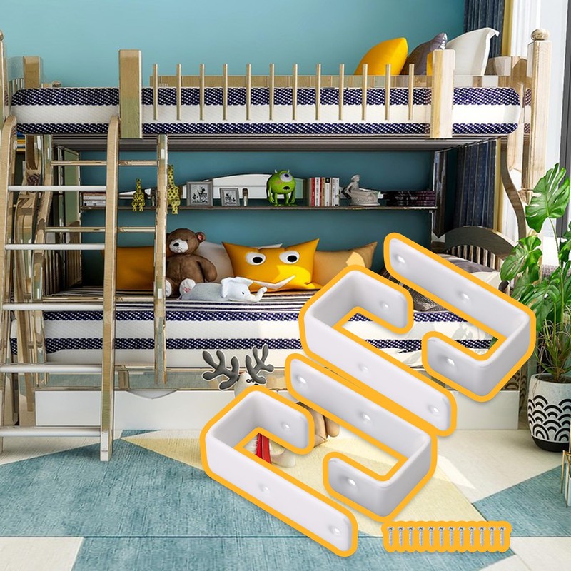 RDEXP 4 x Bunk Bed Stair Hooks and Screws Internal