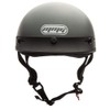 MMG Motorcycle Half Helmet Cruiser DOT Street Legal, Gray Solid
