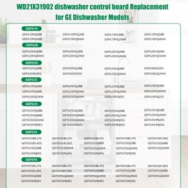 JulyDeep WD21X31902 WD21X23462 WD21X31902C Dishwasher User Interface Control Board Compatible with GE Dishwasher, Replace Parts WD21X26179 WD21X32000, Fits GDT695 & GDF610 Series Models