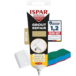 ISPAR Beige Grout 250 g - Ready-to-Use Grout for Tiles with Spatula - Joint Repair in the Bathroom & Kitchen - Odourless & Easy to Use