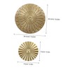 OSALADI 1set Metal Circle Wall Art Modern Decorative Sculpture for