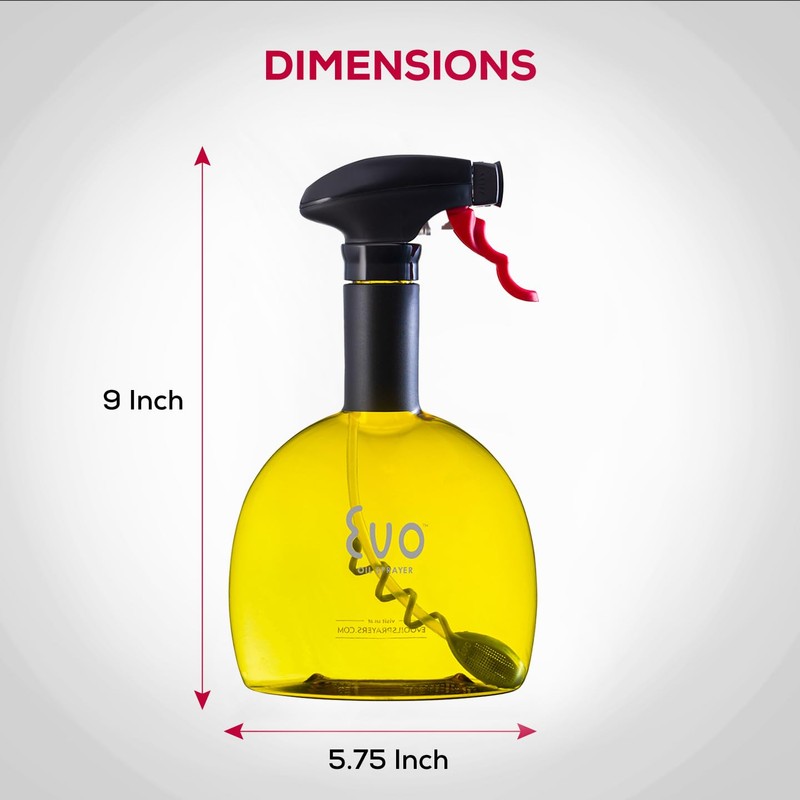 Evo Original Oil Sprayer, Non-Aerosol for Olive Oil, Cooking Oils,