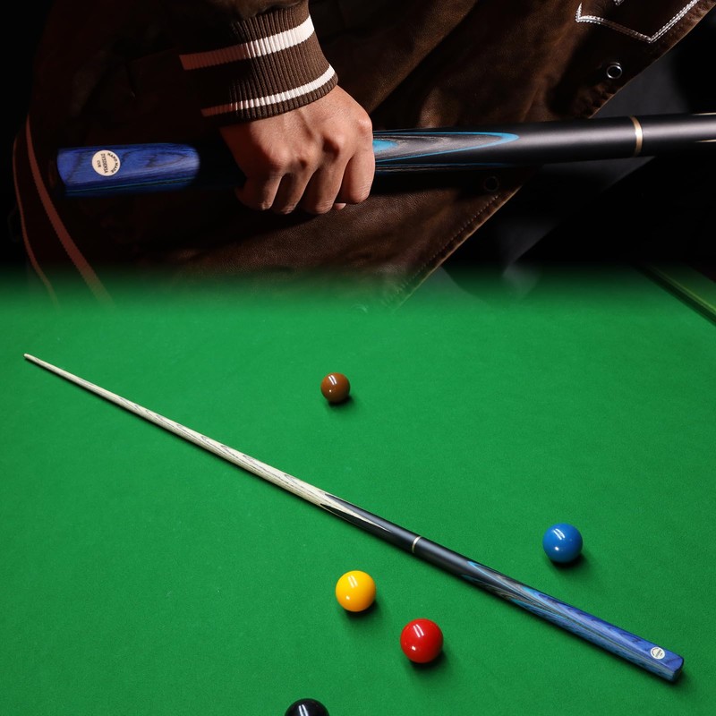 Dysdensa Handmade Snooker Cue Stick with Case & Extension 57-inch,
