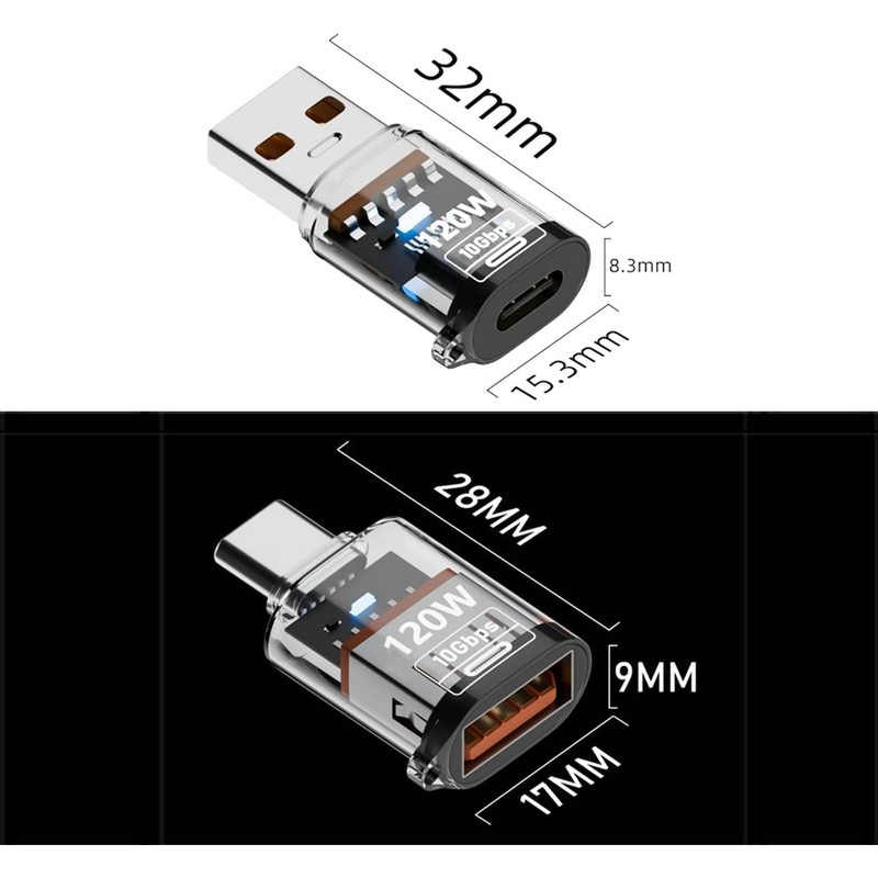 LUIRSAY 4 Stück USB C auf USB A Adapter 10