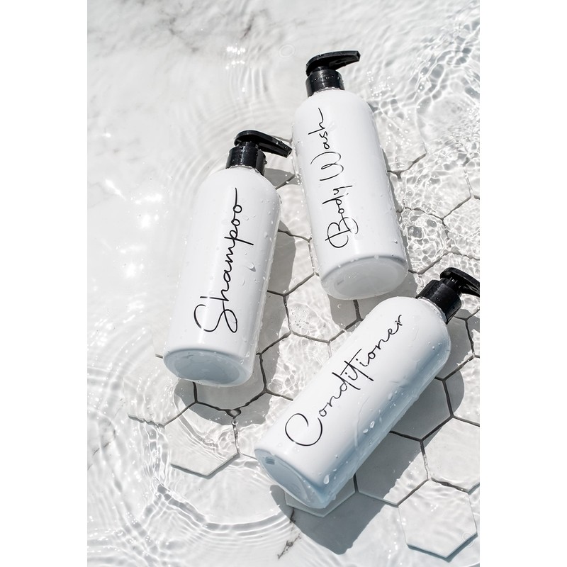 Alora 16oz Refillable Shampoo and Conditioner Dispenser Bottles - Set
