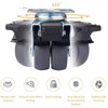 4PCS Casters Wheels 2 inch Heavy Duty Swivel Soft Rubber