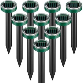 Mole Repellent Solar Powered Snake Repellent Ultrasonic, Groundhog Repeller