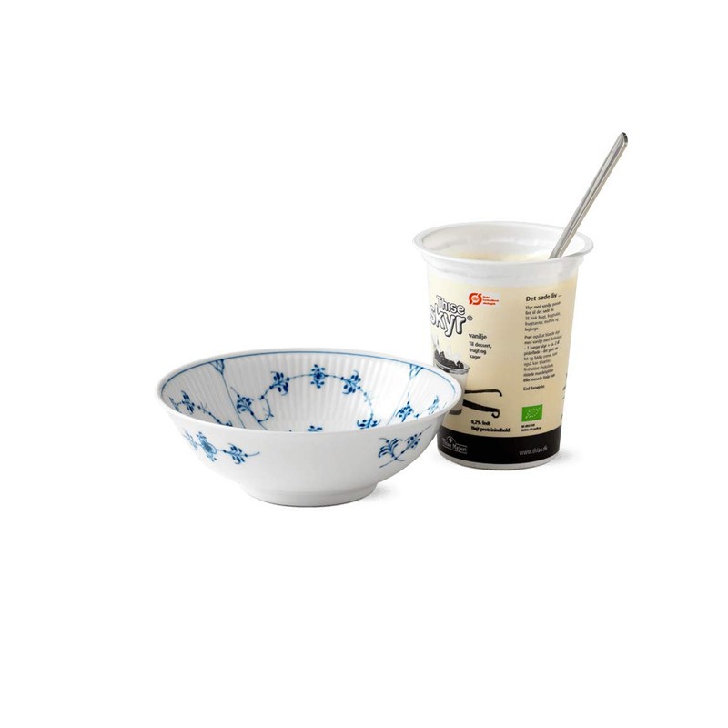 Blue Fluted Plain Soup/Cereal Bowl