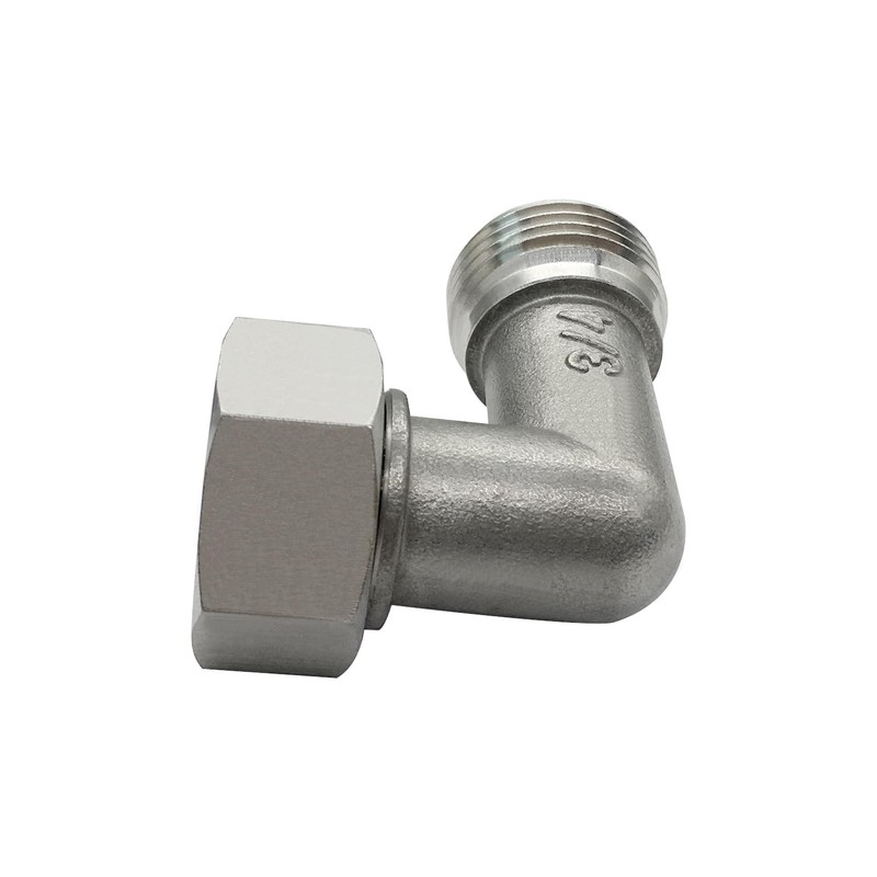 Fitvell 3/4 Inch Stainless Steel 90 Degree Elbow Adapter for