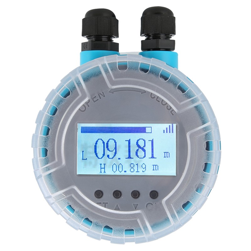 Digital Ultrasonic Level Meter Integrated LED Display 4-20mA Analog Output