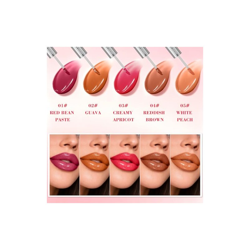 Tinte de labios, despegable de doble extremo, tinte labial impermeable