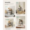 SONGMICS Cabinet Organizer Shelf, Set of 4 Kitchen Counter Shelves,