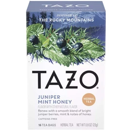 Tazo Herbal Juniper Mint Honey Tea 16 Count. Herbal tea bags. Caffeine Free. 2 Pack.