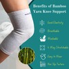 Wonder Care 1 Pc Bamboo Knee Sleeves for Men/Women, Support