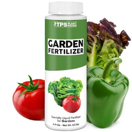 Garden Fertilizer, Complete Liquid Garden Plant Food for Edible Plants, 8 oz (250mL)