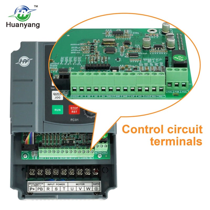 HUANYANG VFD Variable Frequency Drive,1 or 3 Phase Input, 3