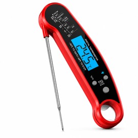 Instant Meat Thermometer for Cooking - Ultra-Fast Digital Food Thermometer for BBQ, Grilling, Baking and Roasting