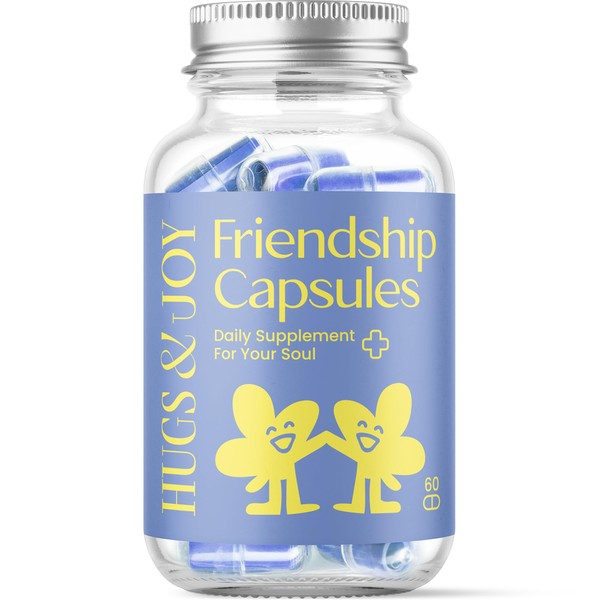 Hugs & Joy Friendship Message in a Bottle with Capsules