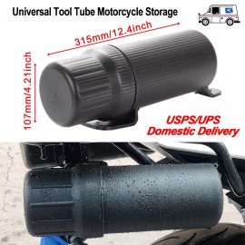 GIDIBII Motorcycle Universal Tool Tube Kit Waterproof Storage Canister Box+Mounting Ties