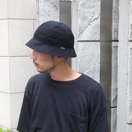 Basic Ench Organic Cotton Cordura Rip Crew Hat, Organic Cotton, Cordura Lip Hat, Hat, Antibacterial, Deodorizing, Absorbent, Quick Drying, Men's, Women's, Black