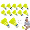 Badminton Shuttlecocks 12 Pieces, Professional Nylon Feather Shuttlecocks with Aerodynamic