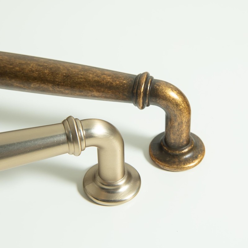 Goo-Ki 6 Pack Antique Brass Cabinet Pulls Zinc Alloy Drawer