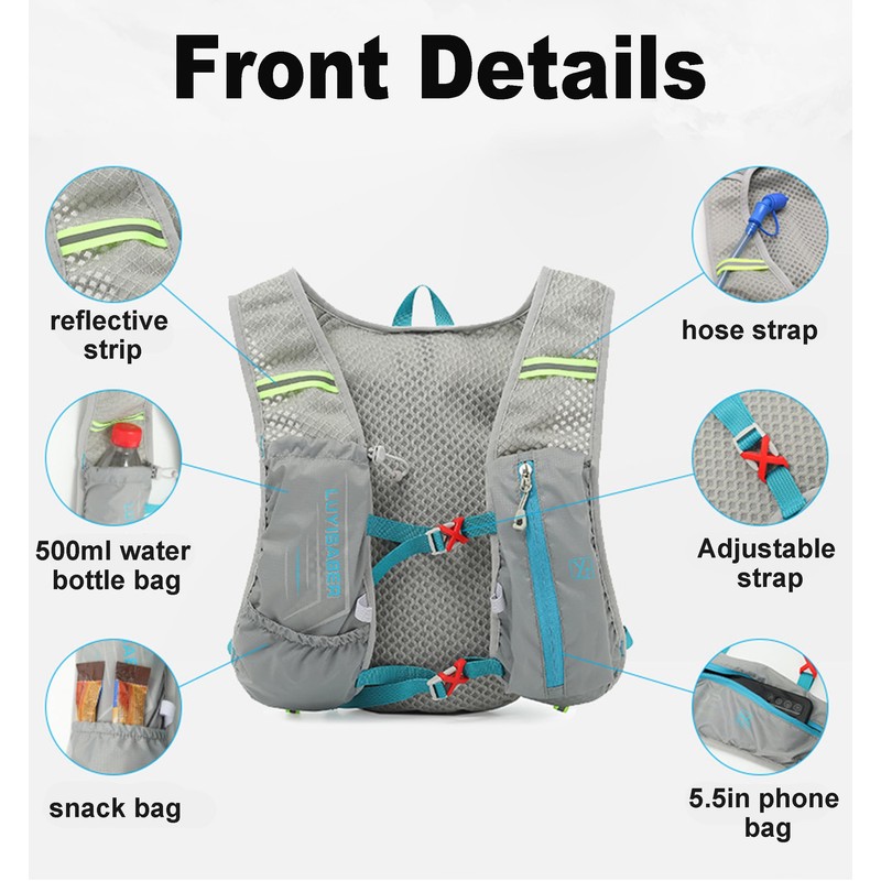 Running Backpacks, Lightweight Running Hydration Vest Backpack with Reflective Design,
