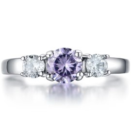 AILAAILA Rings for Little Girls Birthstone Rings Size 1 2 3 4 Stainless Steel Jewelry for Mother Daughters Girlfriend Women Daughters Gifts June Size 3