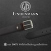 LINDENMANN Men's Leather Belt 40 mm Wide Belt Full Cowhide