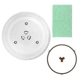 LUBIYACK 11.5" Glass Microwave Plate Replacement for Magic Chef 3517203510 Microwave Turntable Tray Oven Rotating Dish Tray with Y shaped design for Better Reheating and Even Heat Distribution