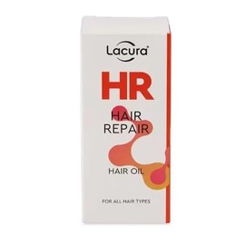 Lācura - Aldi | HR Hair Repair Oil | For All Hair Types | Increase Shine & Tame Frizz - Helps to Smooth & Soften Your Hair | Fomulated with Palmitoyl Tripeptide-1 & Squalane | 30mL