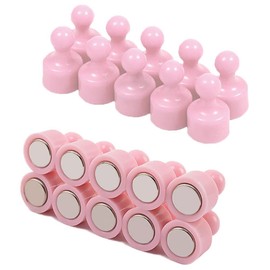 Strong Neodymium Magnets Fridge Magnets 20 Pack Magnetic Push Pins Fridge Magnets Whiteboard Card Magnets Perfect for Home Kitchen Office School Classroom Mini Size Pink