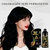 shampoo con tinte 3 en 1,Champú Colorante para Teñir el