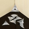 HOMSFOU 200pcs Stair Inside Corner Clear Dust Guards Decorative Triangle