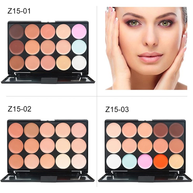 Paleta de Crema Base y Corrector Profesional Herramienta Maquillaje Cobertura